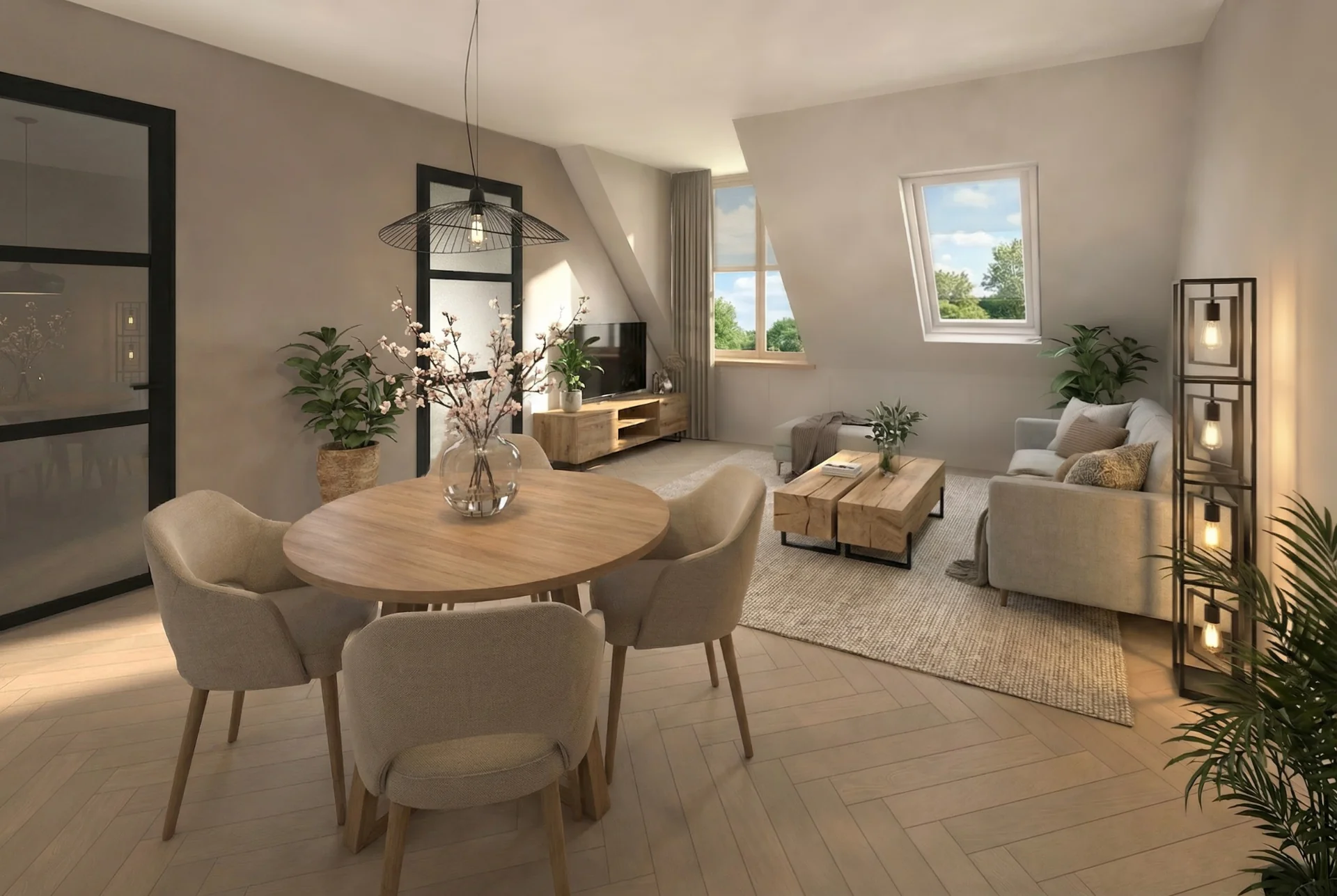 Artist impression De Woudhof: wonen op de verdieping
