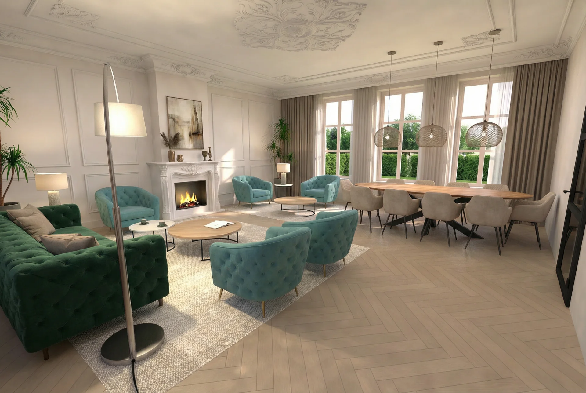 Artist impression De Woudhof: ruimte voor ontmoeting