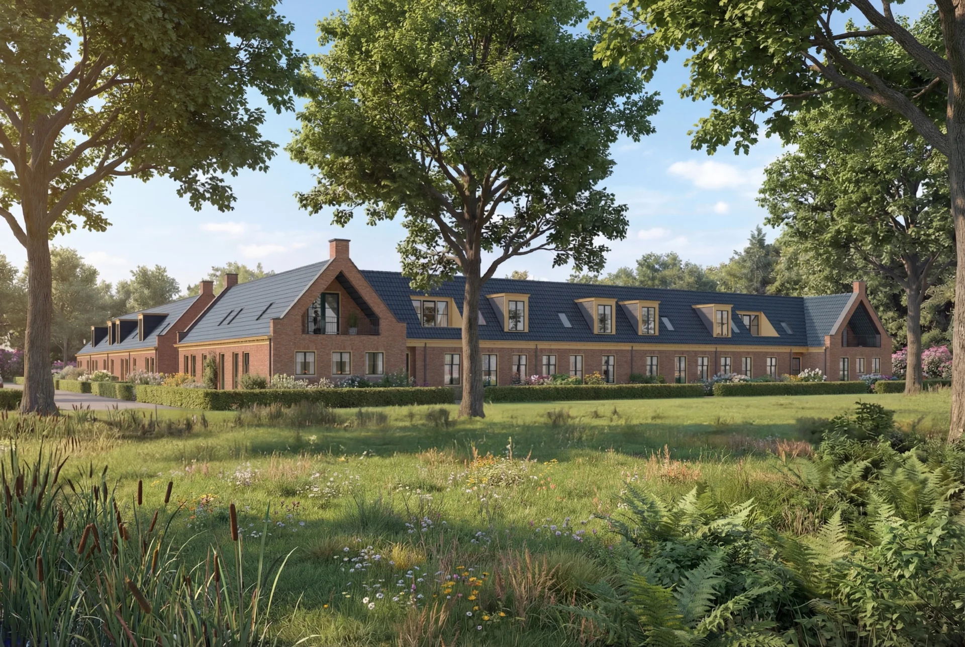 Artist impression De Woudhof: het groen om je heen